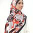 SATIN SHAWL BLACK NEW ORANGE 2