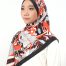 SATIN SHAWL BLACK NEW ORANGE 3