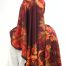 SATIN SHAWL BRAVO BURGUNDY 1