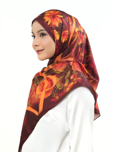 SATIN SHAWL BRAVO BURGUNDY 3