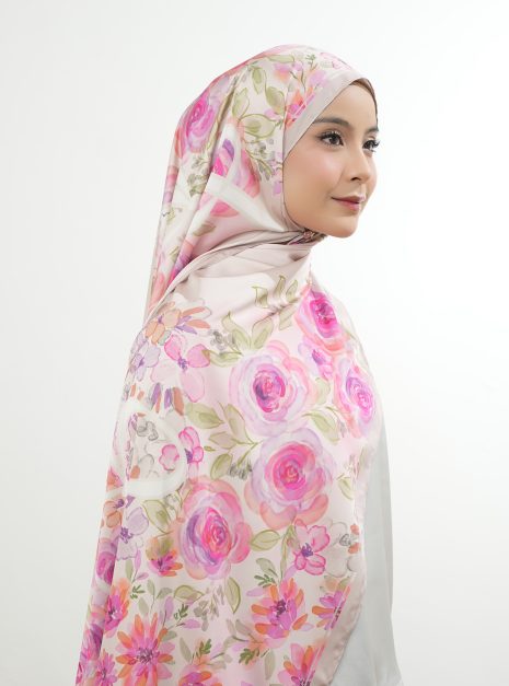 SATIN SHAWL PINK HAZE 1